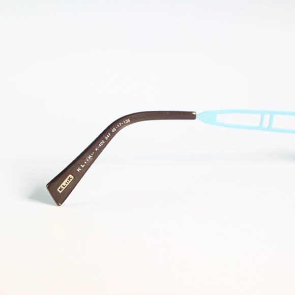 Kliik denmark K-420 247 45-17 135 teal blue eyeglasses small frame N6 - Picture 3 of 12
